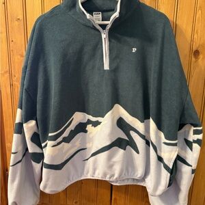 PINK Mountains Fleece quarter zip